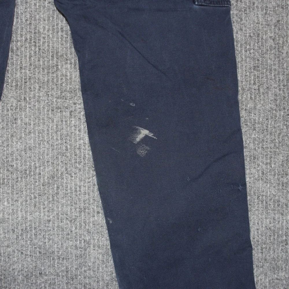 Carhartt FR‎ Relaxed Fit Cargo Pants Men Navy Blue Flame Resistant Workwear W34 - Picture 7 of 8